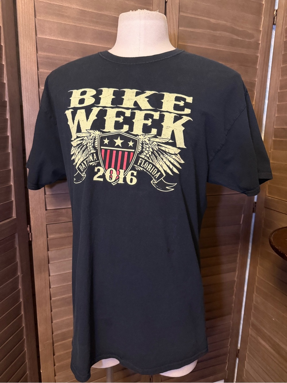 Motorcycle black Bike Week 2016 Tee